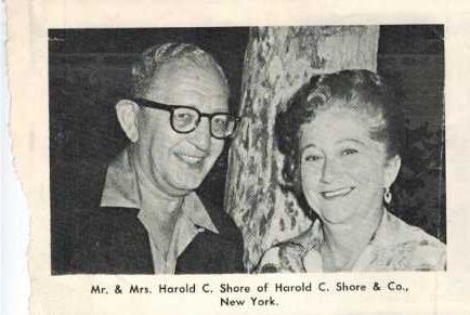 Harold and Mae C. Shore.