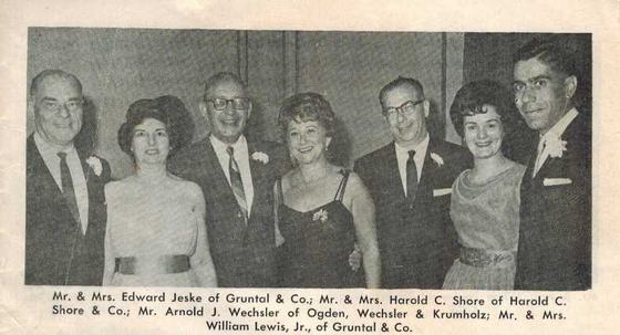 Harold and Mae with Mr. and Mrs. Edward Jeske, Arnold J. Wechsler, and Mr. and Mrs. William Lewis, Jr.