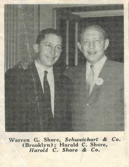 Harold with his son Warren.