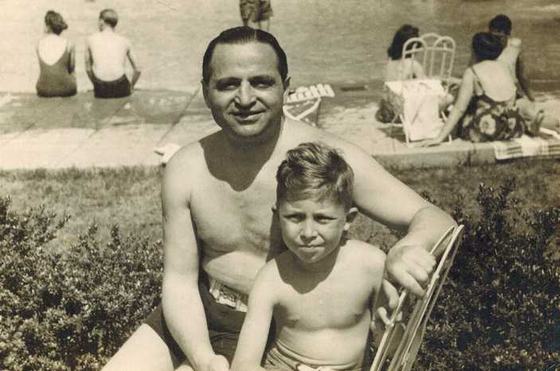 Believed to be Tootsie with his nephew Warren.